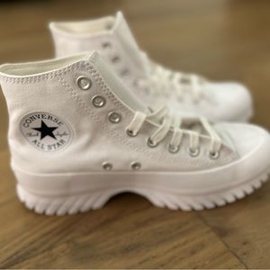 NEW Converse All Star Chuck Taylor White Platform Lugged Shoes Sneakers High Top